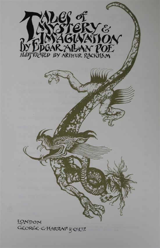 Poe, Edgar Allan - Tales of Mystery and Imagination, illustrated and signed by Arthur Rackham,
